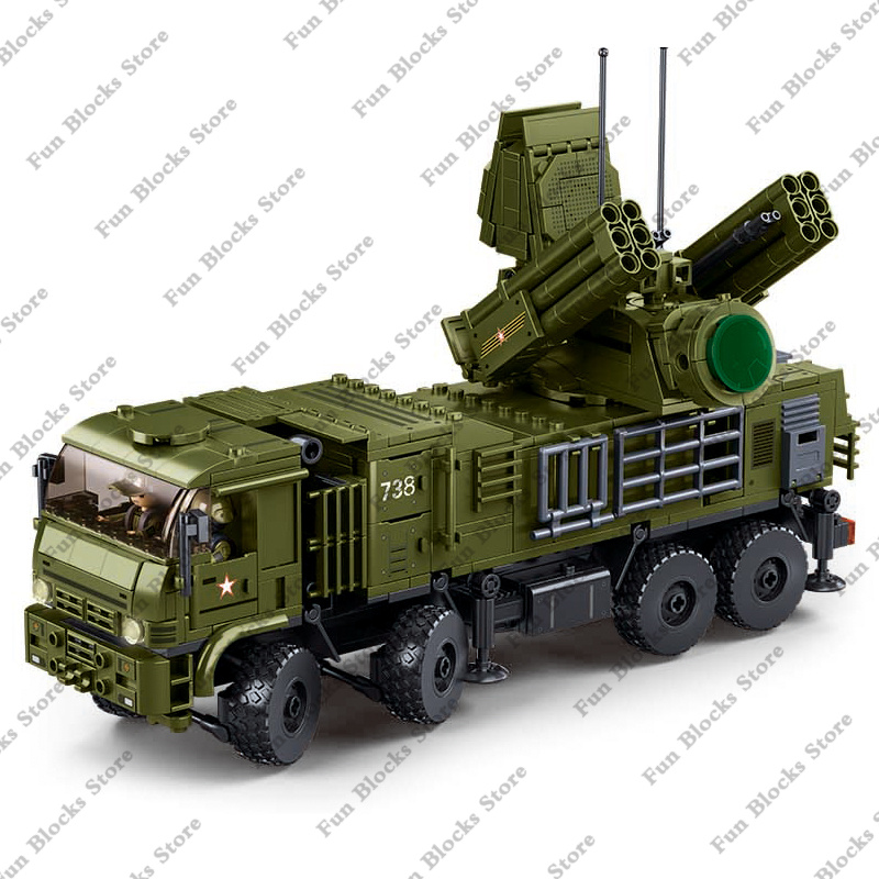 Lego Set Creator - SLUBAN военная беспорядочная ракетная машина Pantsir