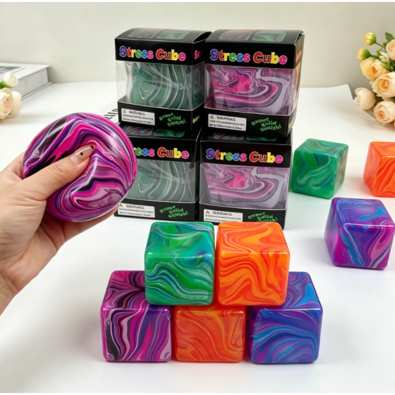 Fidget Cube Original - Мягкий и эластичный сенсорный кубик-антистресс с