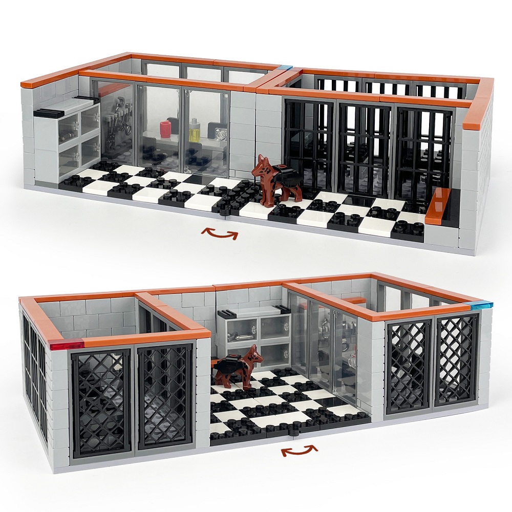 Lego Set Creator - 302 шт., тюремный городской полицейский участок,