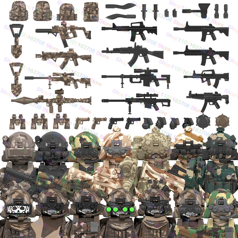 MOC военные солдаты, фигурки к – обзор и цена Lego Minifigure Holder