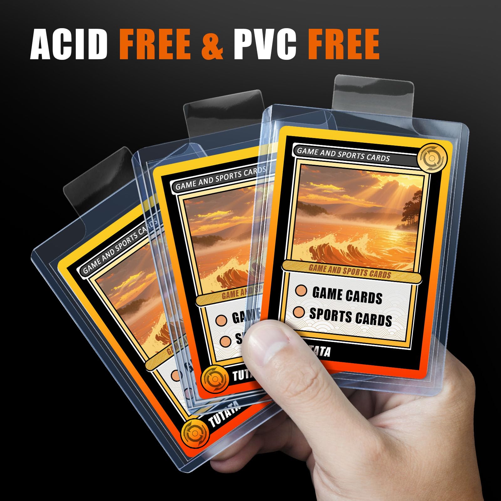 100 шт. прозрачных защитных па – обзор и цена Card Top Loader